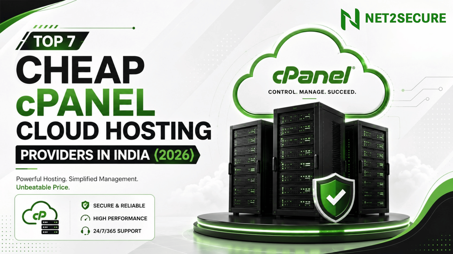 Top 7 Cheap cPanel Cloud Hosting Providers in India (2026)